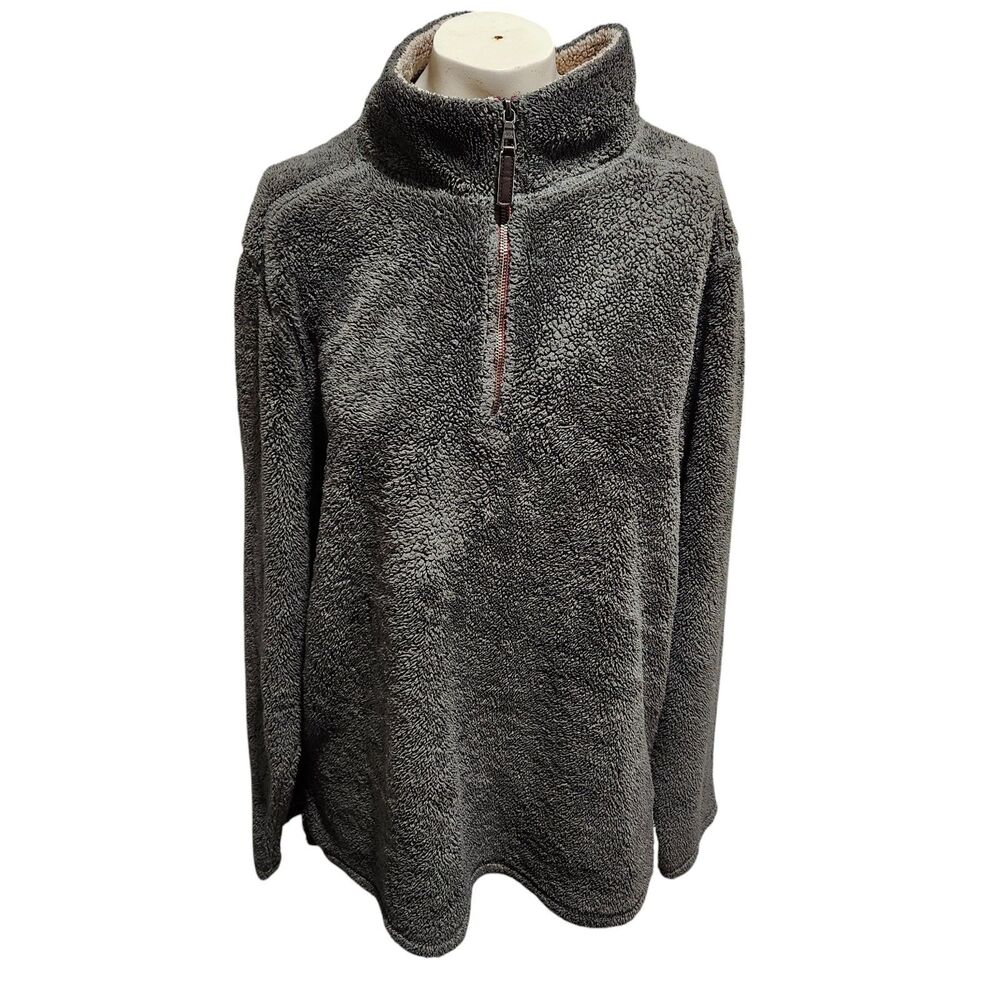 Trinity‎ Quarter Zip Fleece Pullover Mens SZ XL Rugged Outdoors Workwear Sporty